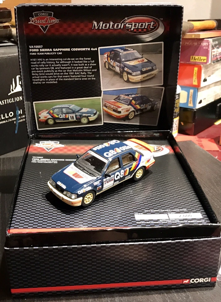 FORD SIERRA SHAPPIRE COSWORTH 4x4 ‘PUBBLICITY CAR’ CORGI-VANGARDS VA10007 1:43 - Immagine 2 di 4