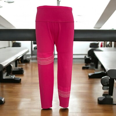 JoyLab High Rise 7/8 Length Leggings XL Pink Stretch Moisture Wicking Activewear