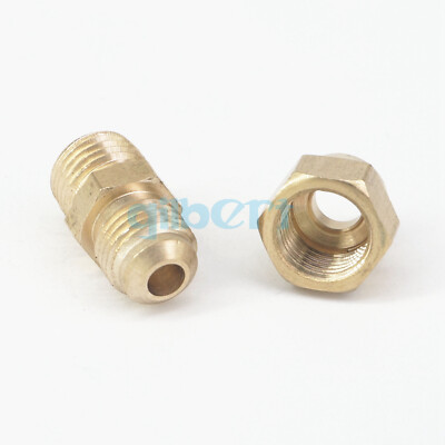 Generico-Nuovo Ottone 5/8" OD Flare Unione Di Dado Girevole Forgiato - Foto 6