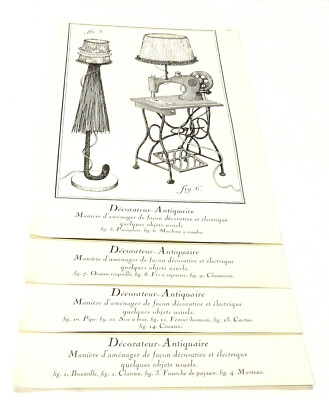 Antique Engravings Decorator Antique Choice Issues Book Diderot 1971