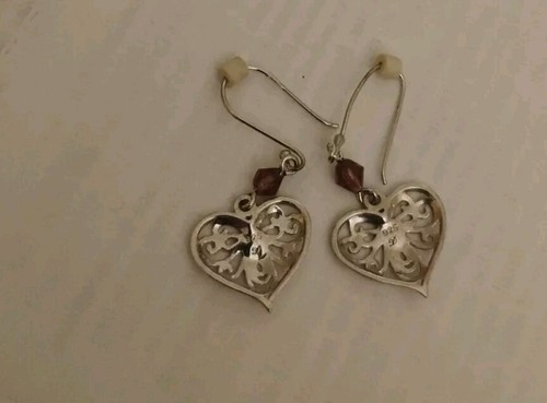 sterling silver earrings 925 vintage - Picture 2 of 3