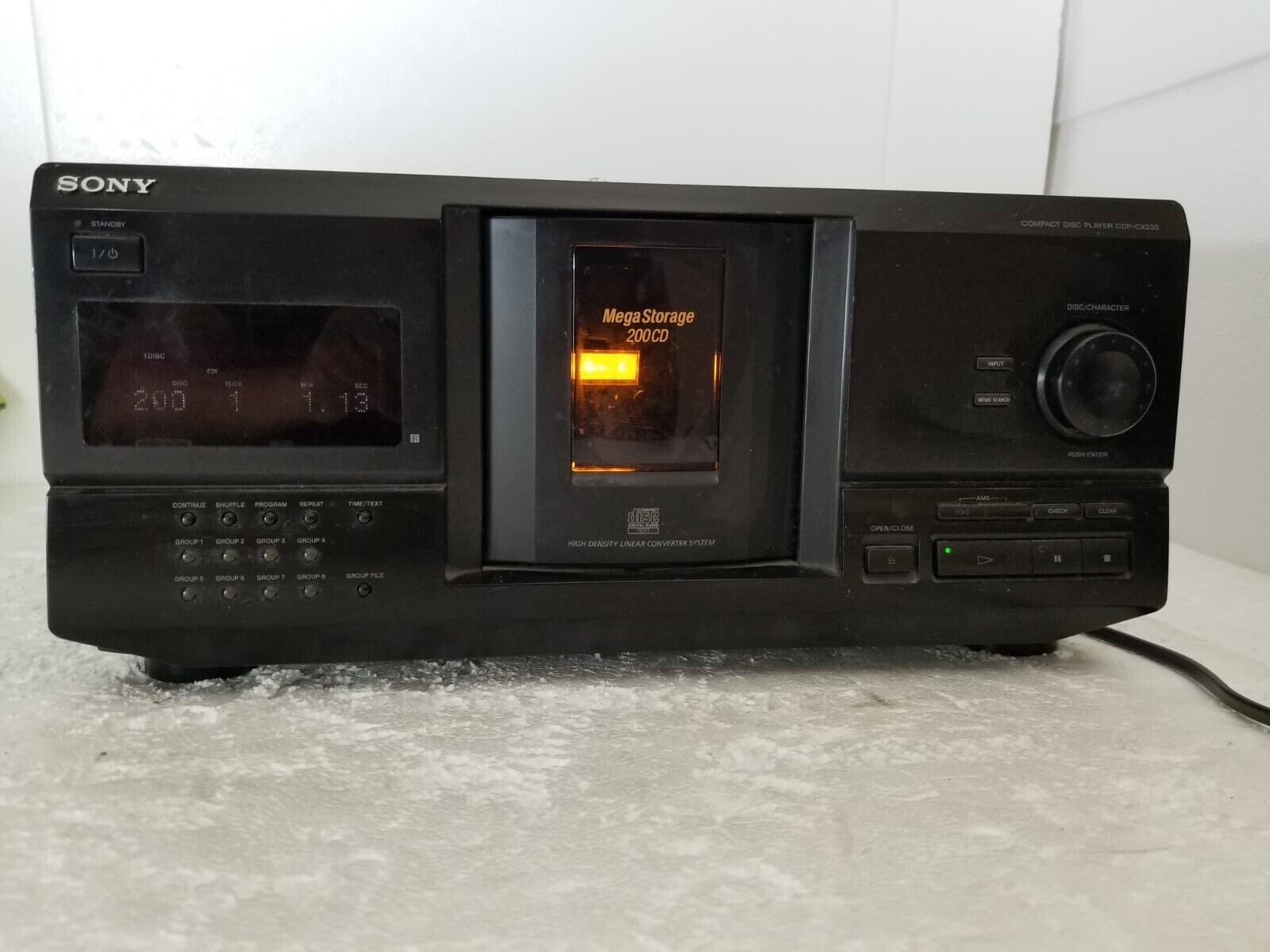 Sony CDP-CX230 Cheap Elegant super special price Megastorage 200 CD Changer Compact Player Te Disc