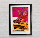 Snake & Mongoose Hot Wheels Redlines Poster  11”x 17” Vtg Drag Racing NO FRAME