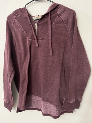 Pink Republic Pullover Hoodie Sweater Large Heather Maroon