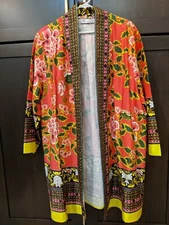 NATORI Disney Alice Through the Looking Glass Open Front Jacket - 2X