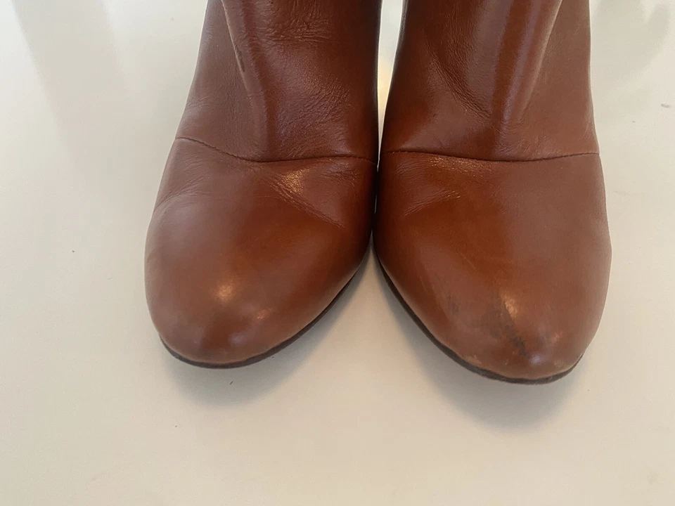 Botas de montar Candela  NYC coñac hasta la rodilla de cuero para mujer Foto 4 de 4