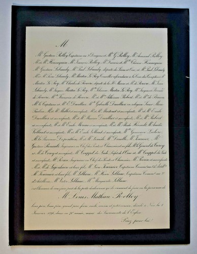LOUIS MATHIEU ROLLOY Couppel du Lude FAIRE PART Lebaudy Hennequin Torcy 1896 - Picture 2 of 2