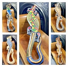 Wooden Gecko Lizard 100cm 1m 50cm Gecko Carving Ornament