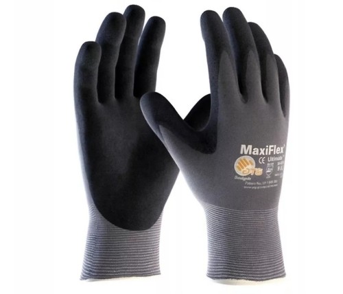 9 Pair 34-874 MaxiFlex Ultimate Micro Foam Nitrile Grip Coated Work Gloves XL