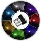 1x Usb Led Mini Car Light Neon Atmosphere Ambient Bright Lamp Light Accessories