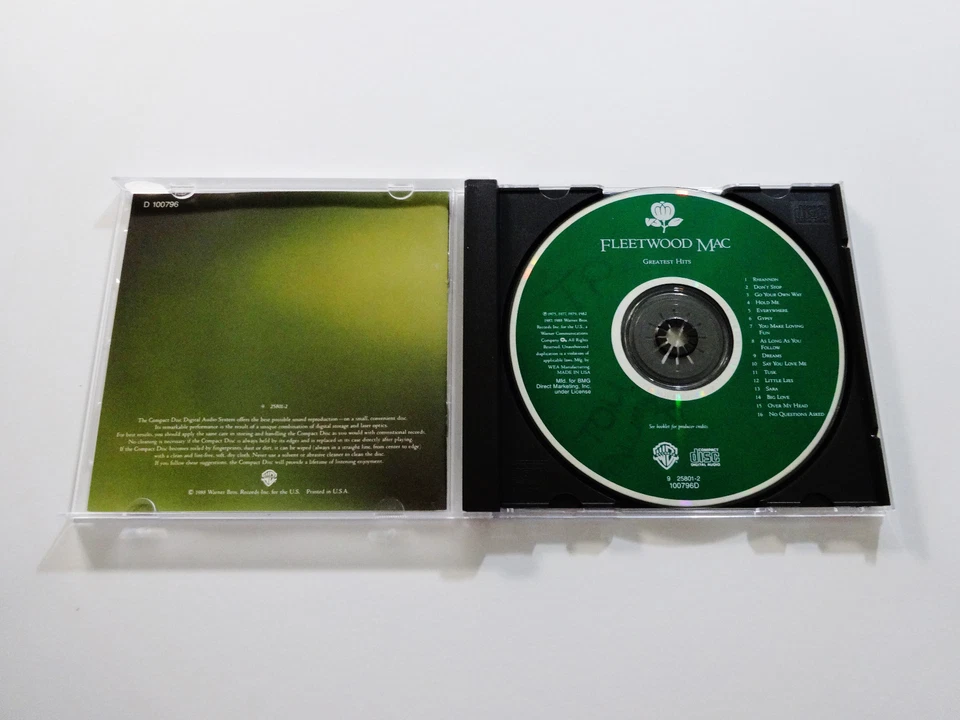 Fleetwood Mac Greatest Hits 1975 - 1987 Stevie Nicks Lindsey Buckingham 88 WB CD Foto 4 de 4