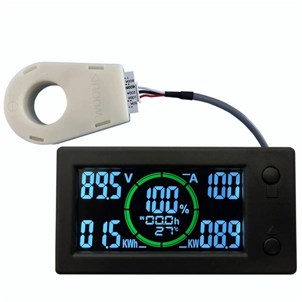 DC Multifunction Battery Monitor Meter,0-300V,0-100A Built-in Shunt, Widely  Applied to 12V/24V/48V RV/Car Battery, LCD Display, Digital Current Voltage  Solar Power Meter, Multimeter Ammeter Voltmeter : : Industrial &  Scientific