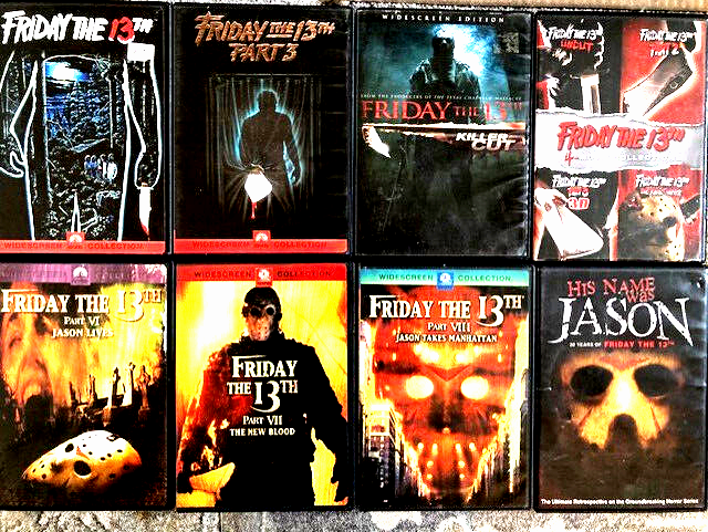 FRIDAY THE 13TH EIGHT MOVIE COLLECTION DVD VERY GOOD HORROR