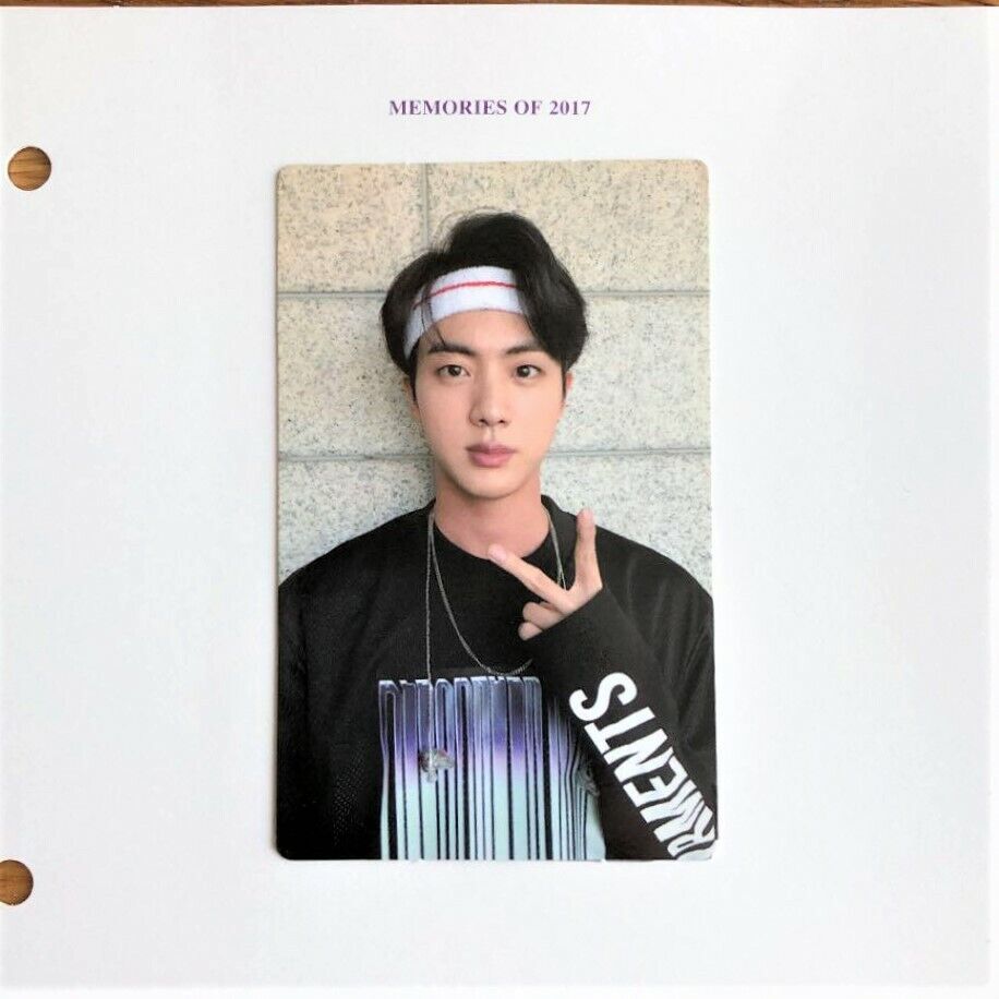 BTS Bangtan Memories of 2017 Blu-ray Limited Official Photocard