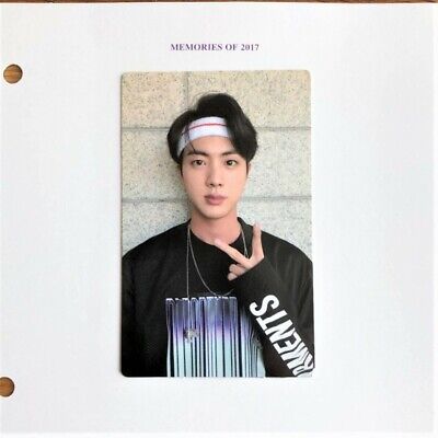 BTS Bangtan Memories of 2017 Blu-ray Limited Official Photocard 