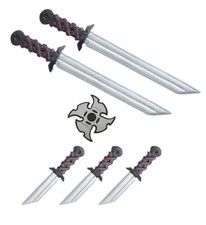 Stealth Ninja Weapon Belt Costume Toy Weapon