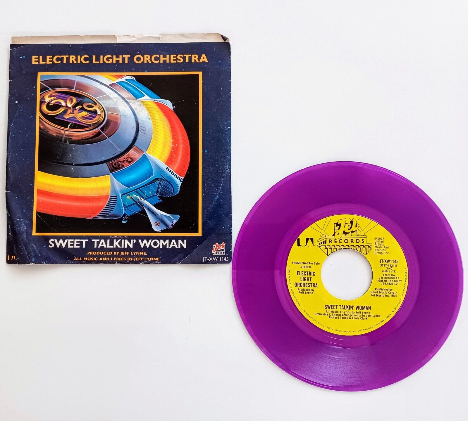 ELECTRIC LIGHT ORCHESTRA (ELO) 7 Purple 45 SWEET TALKIN' WOMAN