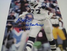 DALLAS COWBOYS GREAT JIM JEFFCOAT AUTOGRAPHED 8X10 PHOTO COA INSCRIBED FREE SHIP