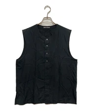 ISSEY MIYAKE COTTON VEST MEN COLOR BLACK MATERIAL COTTON SIZE L USED