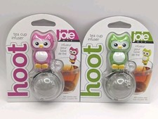 INFUSORE TAZZA DA TÈ A TEMA GUFO JOIE MSC HOOT X 2 NUOVO E SIGILLATO | BUSTINA DA TÈ FOGLIA