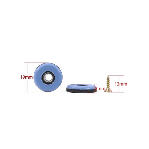 19-50 mm Möbelgleiter zum Anschrauben Teflon PTFE Gleiter Auflagen Stuhl Sofa Füße Gleiter - Bild 7 von 13