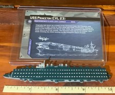 USS Princeton Light Carrier CVL 23 No. 28/64 Axis Allies War at Sea w/ Card 16