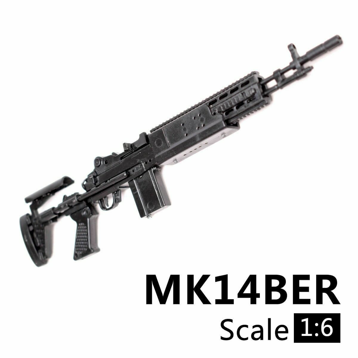 1/6 Scale Military Weapon M14BER MK14 Rifle Kids Toy Gun For 12