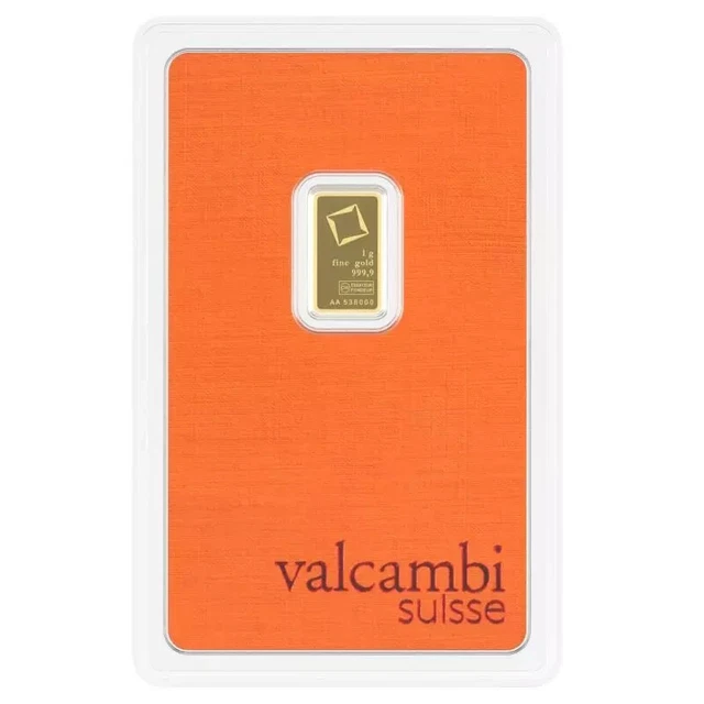 Ebay Live 25.19  - 1 Gram Gold Valcambi Suisse Bar - In Assay