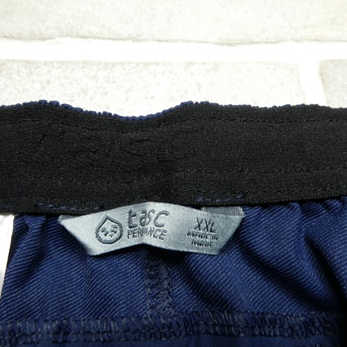 Tasc Shorts Mens Size 2XL Blue Organic Cotton Bamboo Zip Pocket Lightweight - Picture 2 of 8