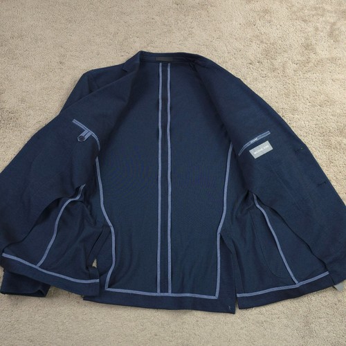 Michael Kors Men's Single Breast Heather Classic Fit Sport Coat Navy 38R - Picture 8 of 14