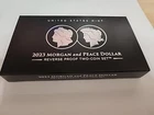 2023 Morgan and Peace Dollar Reverse Proof 2 Coin Set (23 XS) Box & COA
