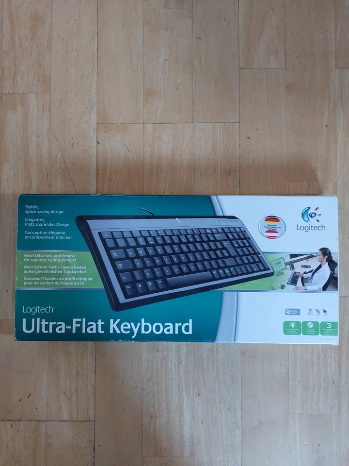 Keyboard Ultra-Flat Logitech mit USB Kabelanschluss - Bild 3 von 4