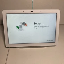 Google Nest Hub Max 10" Smart Home Display - Chalk White - H2A - Used, Excellent