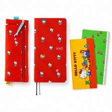 Hobonichi Techo 2027 Hello Kitty Weeks Pencil Board Pen Case Set Japan New