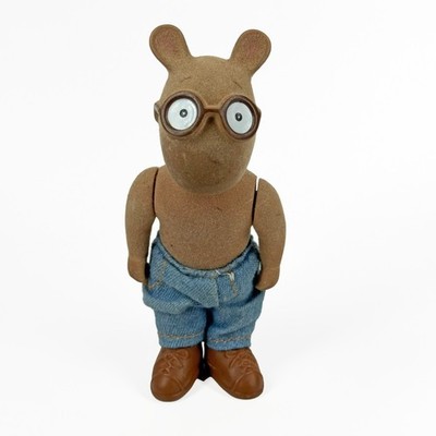 Arthur Aardvark Flocked Figure 5  Eden Toys 90s Marc Brown Vintage