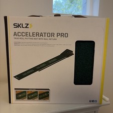 SKLZ Golf Accelerator Pro True-Roll Putting Mat with Ball Return - Green