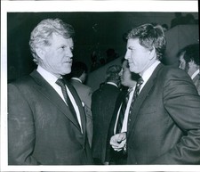 1986 Edward Kennedy Gary Hart Jfk Library Us Senator Democratic Party Photo 8x10