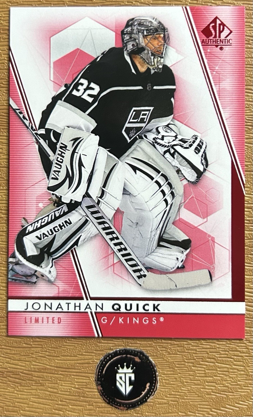 Jonathan Quick 2022-23 Upper Deck SP Authentic Limited Red #74 LA Kings