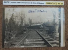 RPPC posted 1909 Chesapeake & Ohio RR Depot, MABSCOTT, W. VA Postcard REAL PHOTO