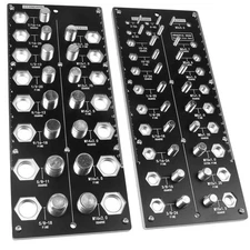 Thread Checker, 38 Nut and Bolt Thread Size Checker, Screw Identifier Gauge w...