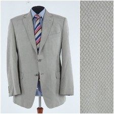Mens MARKS & SPENCER Size UK 44R Beige Sport Coat Blazer Jacket