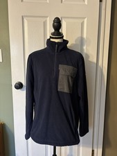 Craghoppers Navy Blue 1/4 Zip Fleece Pullover  Men  s Medium EU 50 