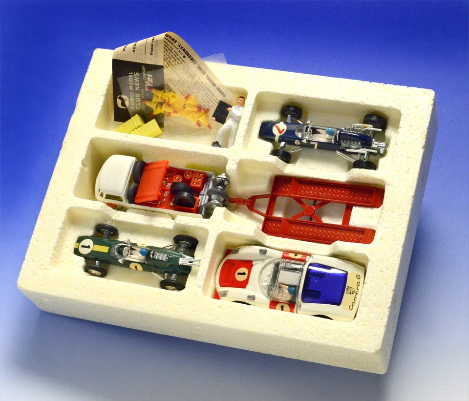 Corgi Toys GIFT SET 12 - GRAND PRIX RACING TEAM - 1968 OVP! VINTAGE! TOP! RAR! - Bild 2 von 4