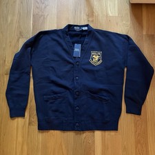 Image of Polo Ralph Lauren, Men's Fleece Sweater Cardigan, Naval Air Base, Medium, New