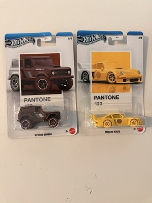 Hot Wheels Silver Series Pantone Porsche 934/5 &  67 Ford Bronco-Metal On Metal