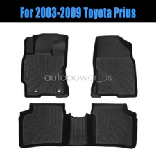 For 2003-2009 Toyota Prius TPE Floor Mats Liners 3D Model Front & Rear 3PCS