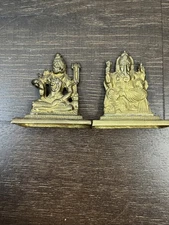 Brass Laxmi Ganesh Idol | Small Size | god murti | Brass Goddess Laxmi Ganesh