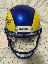Matthew Stafford Autographed Los Angeles Rams Riddell Speed Helmet Fanatics