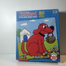 Vintage Scholastic Clifford The Big Red Dog Puzzle 20 Piece Puzzle Roseart