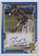 2021 Bowman Chrome Prospect HTA Choice Refractor 44/150 Jordy Barley Auto 0q4s